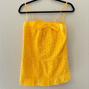 Juicy Couture Yellow Eyelet Camisole with Bow